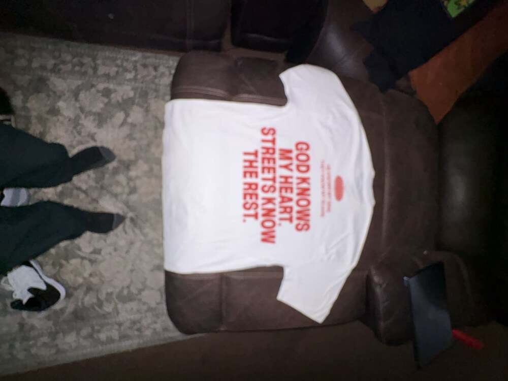 Elevate Clothing God Knows My Heart T-Shirt XL White